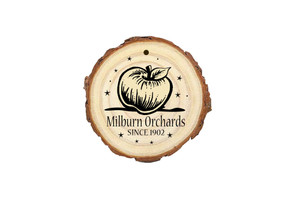Cross-cut Wooden Apple Ornament Cross-cut Wooden Apple Ornament