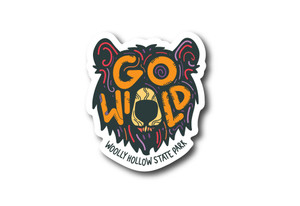 Go Wild Bear Diecut Sticker Go Wild Bear Diecut Sticker