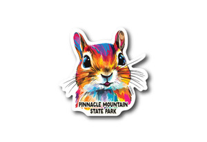 Technicolor Chipmunk Die Cut Sticker Technicolor Chipmunk Die Cut Sticker