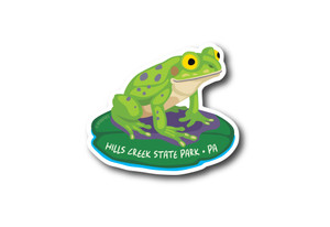 Frog on Lily Pad Die Cut Sticker Frog on Lily Pad Die Cut Sticker