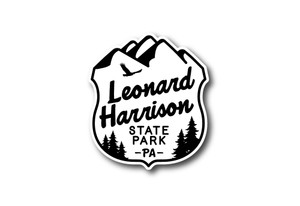 Mountain Badge Die Cut Sticker Mountain Badge Die Cut Sticker