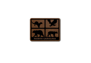 Animal Blocks Faux Leather Patch