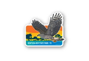 Hook-billed Kite Bird Sunset Sticker