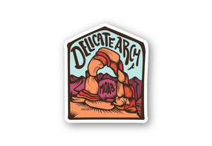 Delicate Arch Blue Sky Sticker