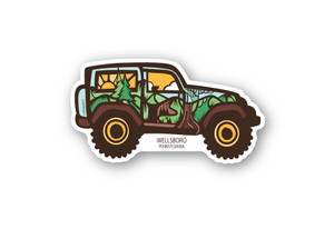Green Mountain Jeep Sticker