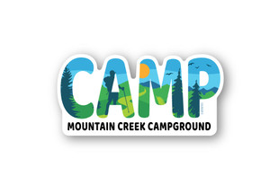 6324 Camp Pine Trees Sticker