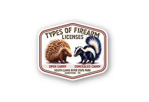 S-6400 Firearm License Sticker