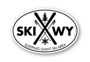Wholesale Crossed Skis 2 Sticker Wholesale Crossed Skis 2 Sticker