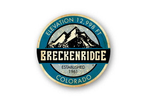 Wholesale Mountain Elevation Distressed Sticker Wholesale Mountain Elevation Distressed Sticker