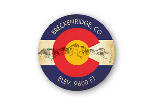 Wholesale Colorado Mountains Flag Sticker Wholesale Colorado Mountains Flag Sticker