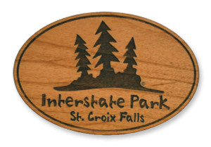 Wholesale Three Trees Wooden Magnet