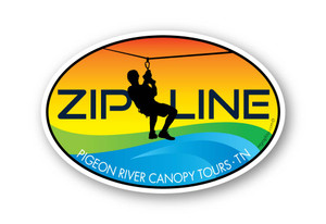 Wholesale Zipline Colorwave Sticker