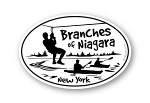 Wholesale Zipline with Kayaks Sticker Wholesale Zipline with Kayaks Sticker