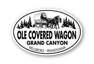 Wholesale Classic Covered Wagon Sticker Wholesale Classic Covered Wagon Sticker