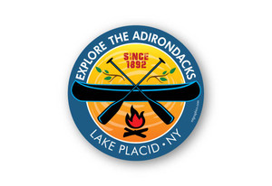 Wholesale Campfire Blue Canoe Sticker Wholesale Campfire Blue Canoe Sticker