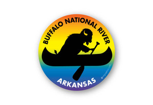Wholesale Buffalo in Canoe Sticker Wholesale Buffalo in Canoe Sticker