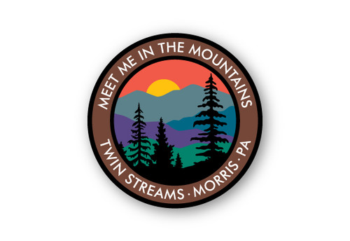 Wholesale Meet Me Mountains 4" Sticker