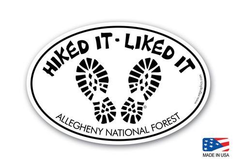 Hiked It Liked It Allegheny Sticker