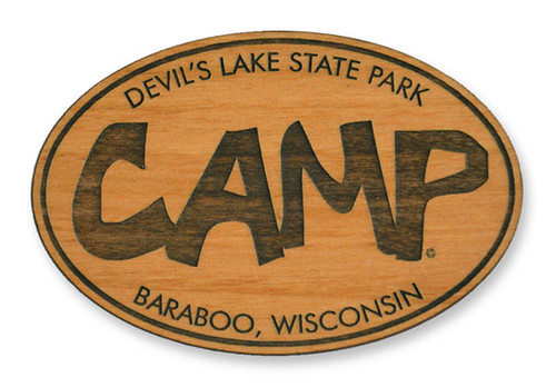 Wholesale Funky Camp Wooden Magnet