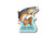 Wholesale Brown Trout Die Cut Sticker Wholesale Brown Trout Die Cut Sticker
