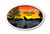 Cypress Heron Oval Sticker Cypress Heron Oval Sticker