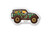 Green Mountain Jeep Sticker