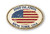 Wholesale Tattered USA Flag Oval Sticker Wholesale Tattered USA Flag Oval Sticker