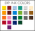Color options for stickers Color options for stickers