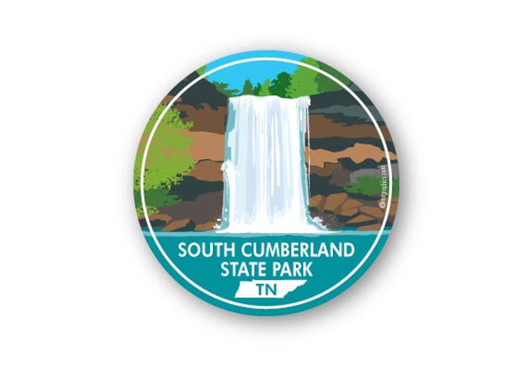 Wholesale Waterfall Round Sticker