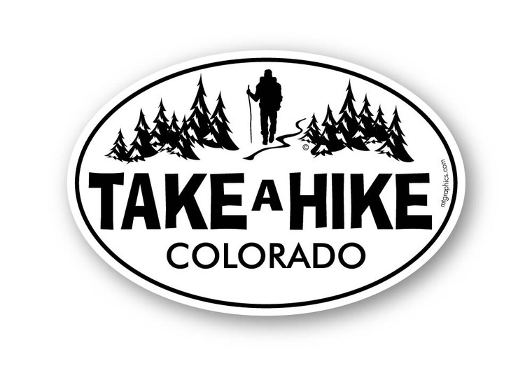 Take a Hike 4x6 inch sticker