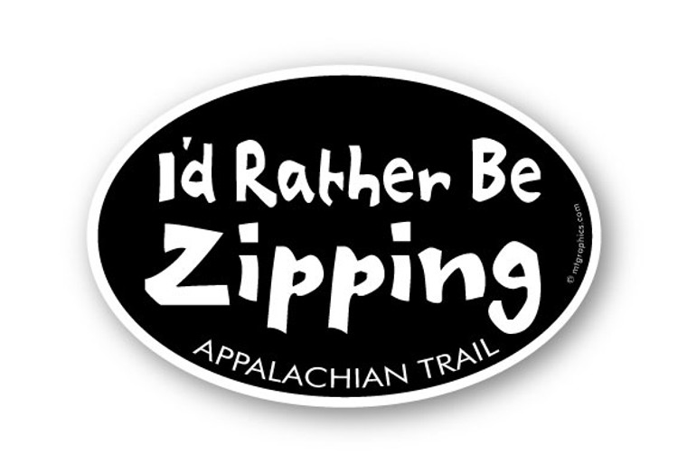 Wholesale Rather be Zipping Sticker