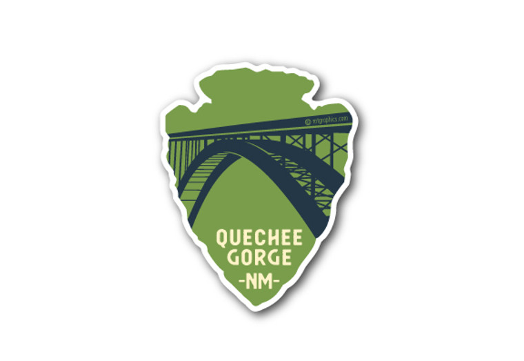 Arrowhead Bridge Die Cut Sticker