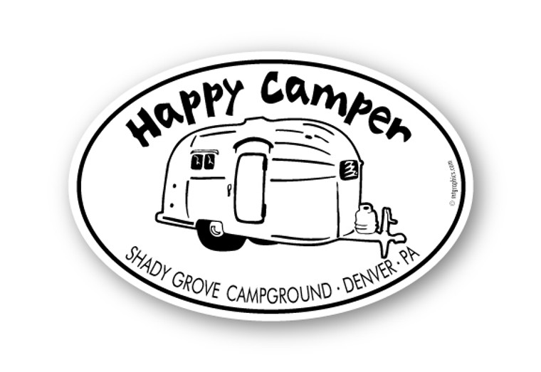 Wholesale Happy Camper Airstream Sticker