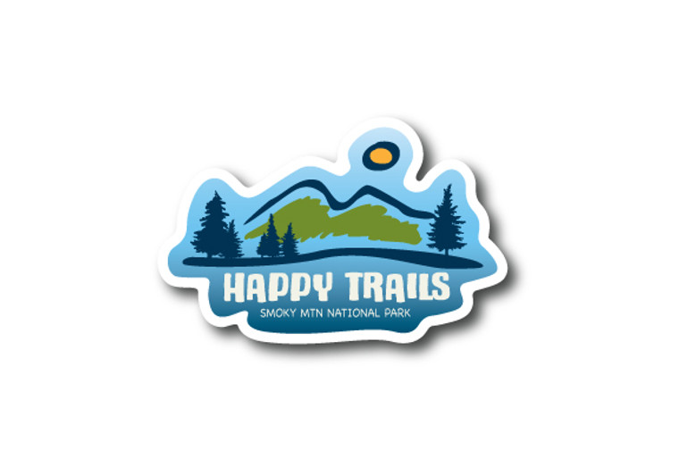 Wholesale Happy Trails Die Cut Sticker