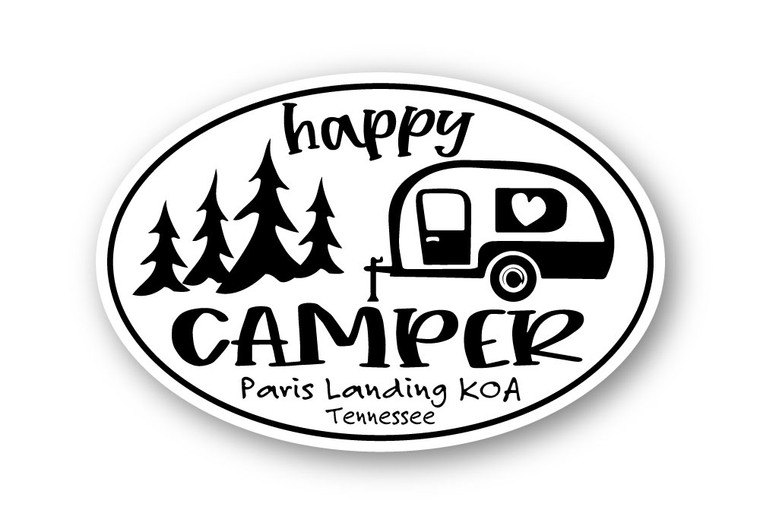 Wholesale Happy Love Camper Sticker