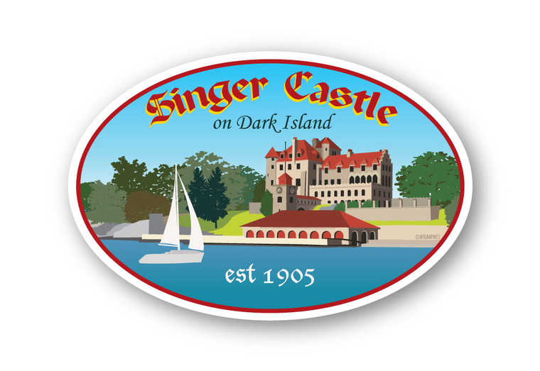 Wholesale Castle on the Lake Sticker