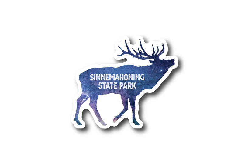 Wholesale Starry Elk Die Cut Sticker