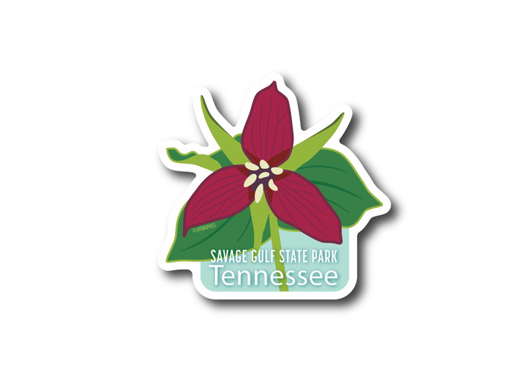 Wholesale Trillium Die Cut Sticker