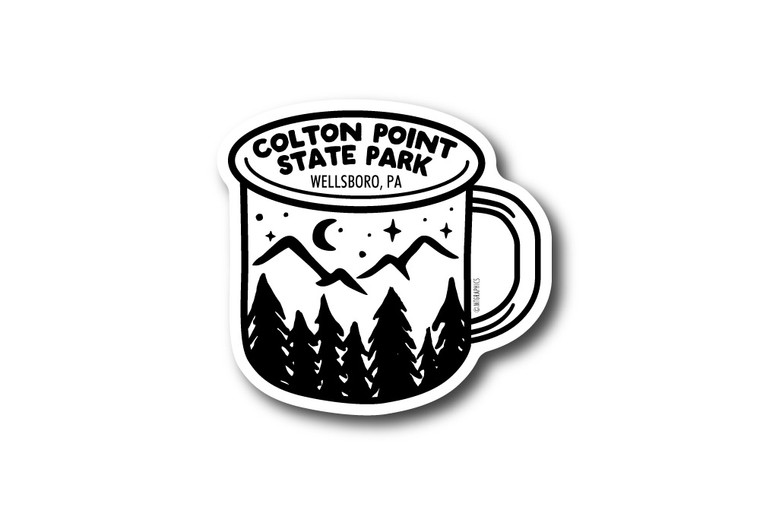 Wholesale Mountain Cup Sticker