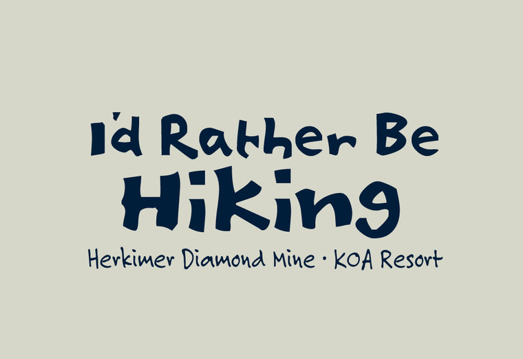 Rather Be Hiking Screen Printed Hat