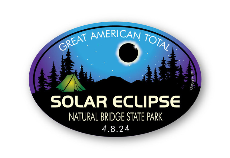 Wholesale Eclipse Tent Oval Sticker
