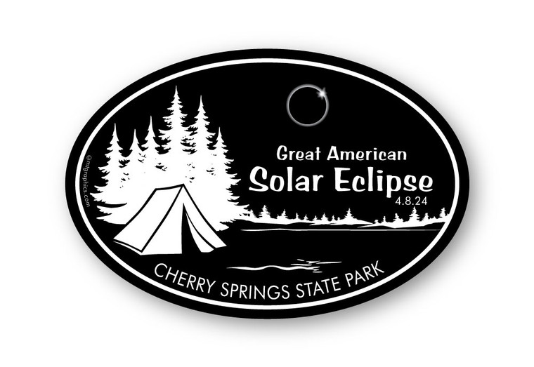 Wholesale Eclipse Camping Oval Sticker