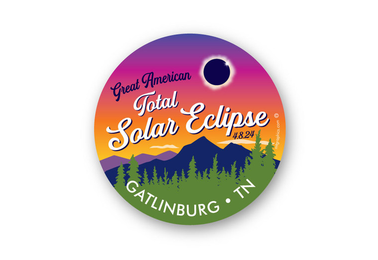 Wholesale Take Me Eclipse Round Sticker