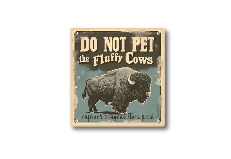 Wholesale Fluffy Cow Sign Sticker