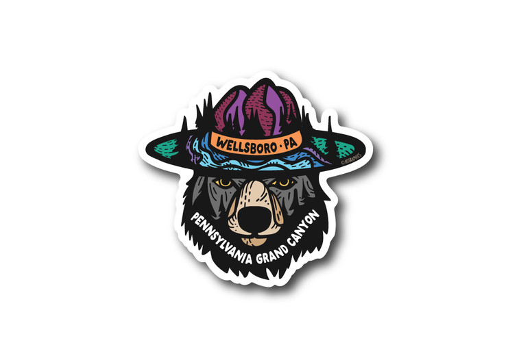 Ranger Bear Die Cut Sticker