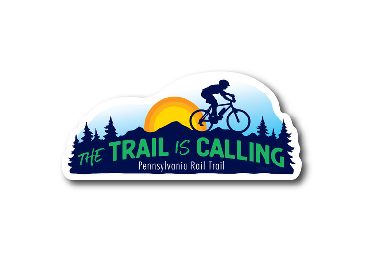 Trail is Calling Bike Die Cut Sticker
