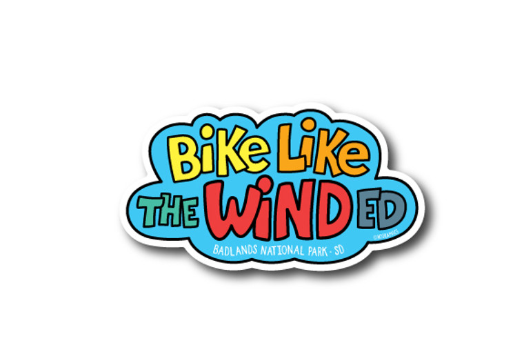 Bike Like the Winded Die Cut Sticker