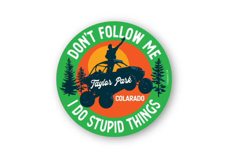 Stupid Things Side By Side Die Cut Sticker