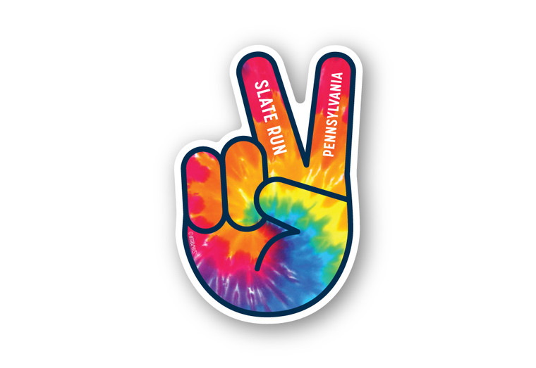Tie-Dye Peace Sign Sticker