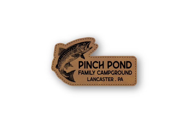 Trout Faux Leather Patch